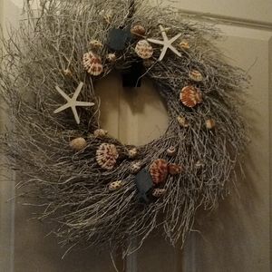 Sea shell/beach themed wreath